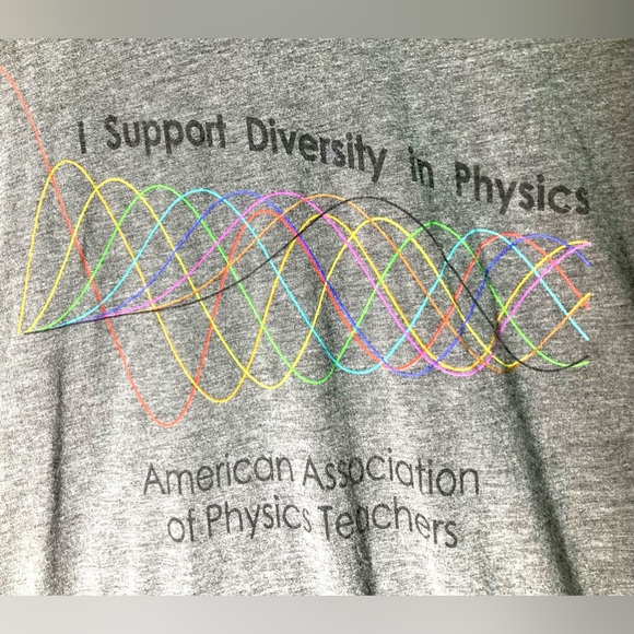 Diversity In Physics Grey T-shirt Size M - Picture 2 of 4